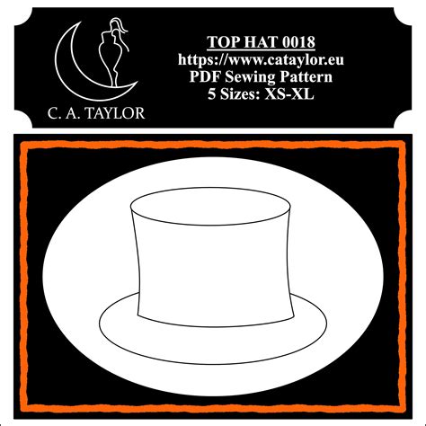 Image result for Top Hat Pattern Template