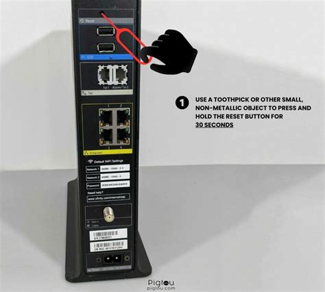 Xfinity Modem Reset Button 的图像结果