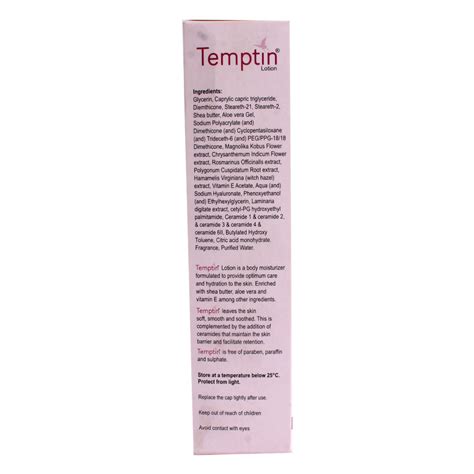 Temptin SPF 20 Lotion, 60 ml Price, Uses, Side Effects, Composition ...