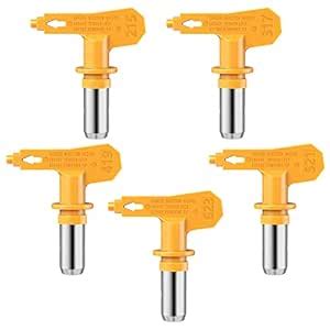 GIOAK 5 pcs Reversible Sprayer Tip, Airless Spray Nozzles, Spraying ...