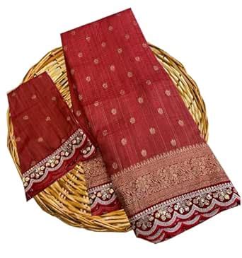 VASTTRAM Women's Original Rajwadi Pure Kanjivaram Golden Zari Weaving ...
