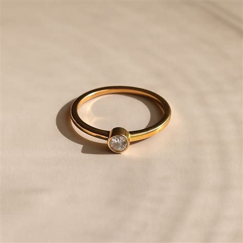 Single Diamond Ring | 925 Sterling Silver Ring | AJJ
