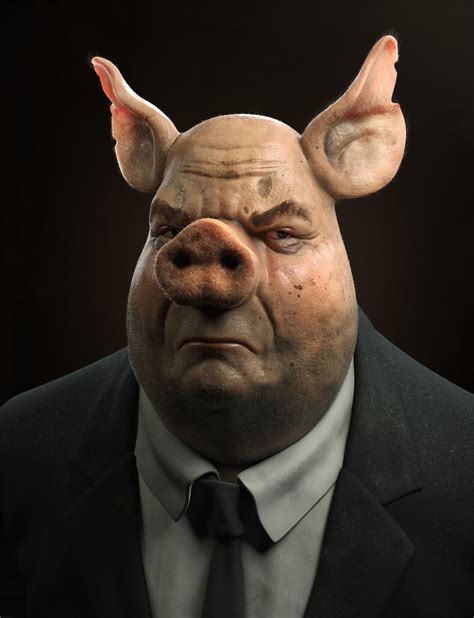 Pig Face Drawing, Caricature, Pigman, Pig Pictures, Good Morning Funny ...