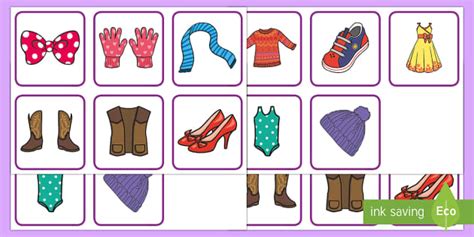 Clothes Pairs Matching Game