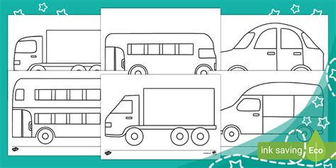 My First Vehicles Colouring Pack (teacher made) - Twinkl