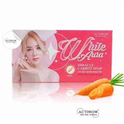 ACTIWOW White Aura Beauty Soap Luminous for Glowing Skin Carrot Formula ...