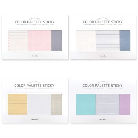 Monolike Colour Palette Sticky Plan 300 A Set 4p - Self-Adhesive Memo ...
