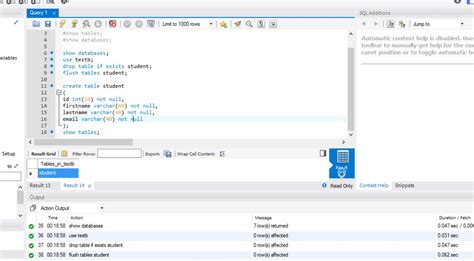 Image result for MySQL Workbench Table Not Edit