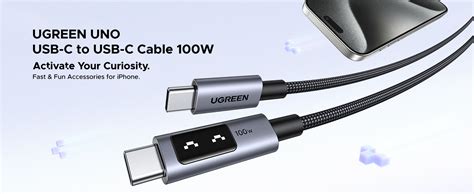 LED Display Charging Cable | UGREEN 3M/10Ft USB C Fast Charger — TeckPot