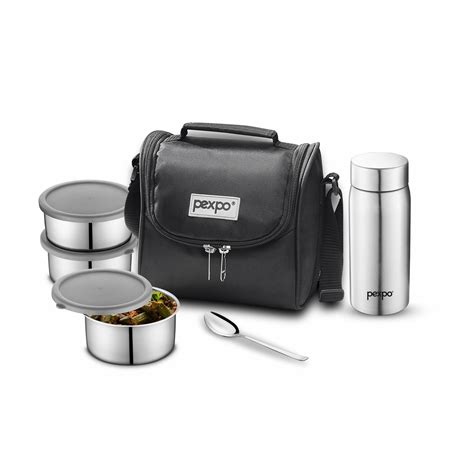 Office Tiffin Box - Buy Steel Lunch Box with Bag – pexpo