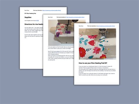 Rice Heating Pad Tutorial 的图像结果