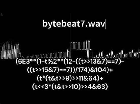 JavaScript Bytebeats 的图像结果