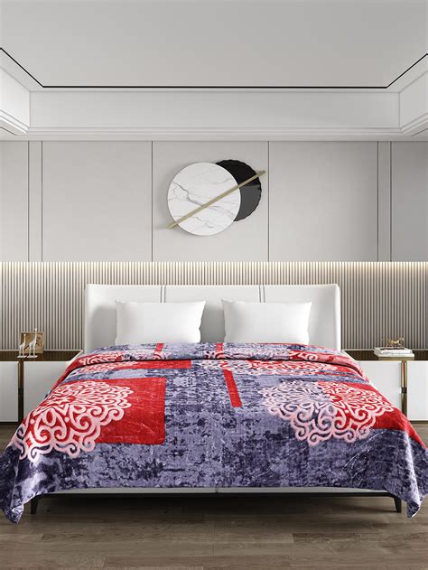 Buy Printed Double Bed Blanket for Heavy Winter -2 Ply Online in India ...