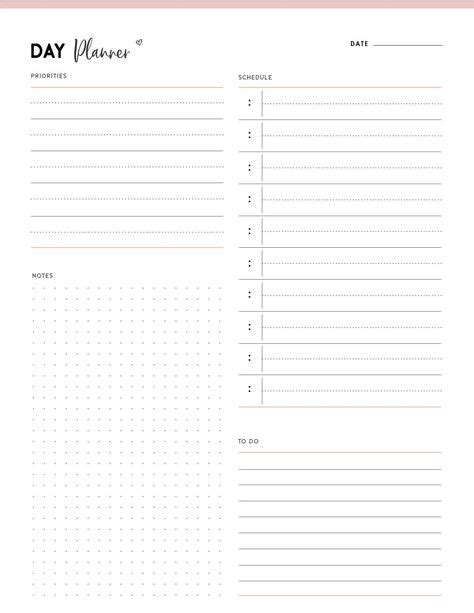 Image result for Printable Task Planner