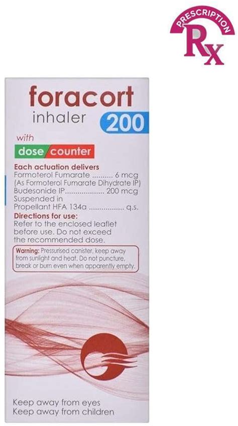 Foracort 200 mcg Inhaler ( 120 MDI) Price in India - Buy Foracort 200 ...