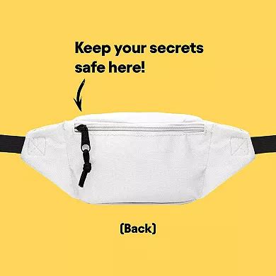 Dalix 3 Pocket Fanny Pack Money Pouch Concealer Runners Bag Waist Belt