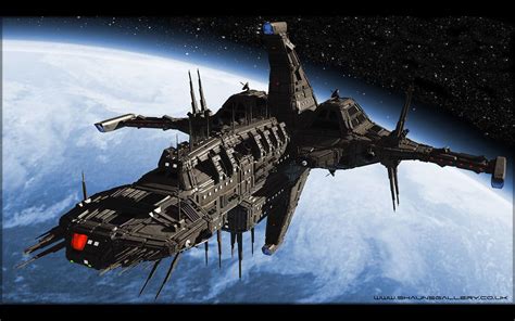 太空船 科幻飞船 星际补给母舰 舰艇 宇宙飞船星际运输飞船-cg模型免费下载-CG99