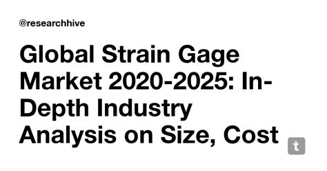 Global Strain Gage Market 2020-2025: In-Depth Industry Analysis on Size ...