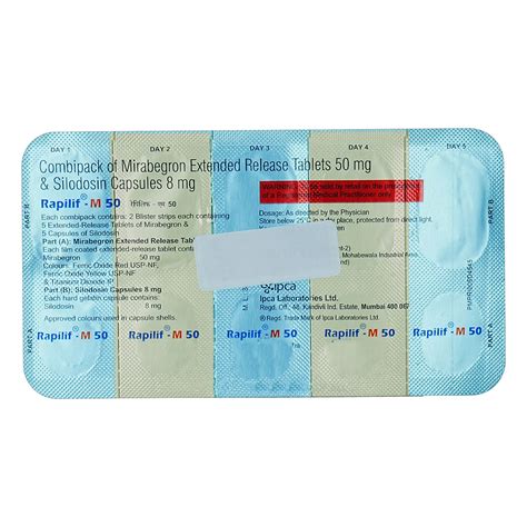 Rapilif-M 50 Combipack | Uses, Side Effects, Price | Apollo Pharmacy