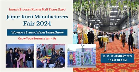 Jaipur Kurti Manufacturers Fair 2024 | Spring Summer M2B Trade Expo ...