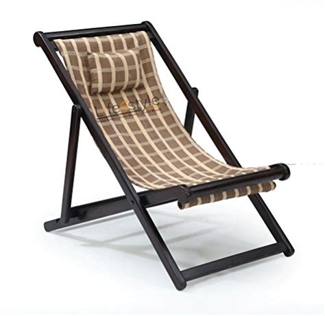 LifeEstyle Sheesham Wood Brown Colour Relaxing Chair/Comfort Folding ...