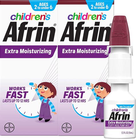 Amazon.com: Afrin Childrens, Age 2-6, Extra Moisturizing Stuffy Kids ...