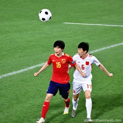 China vs Japan Football Match | Stable Diffusion Online