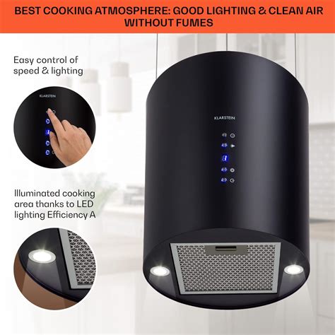 Klarstein Hanging Island Cooker Hood, Extractor Fan India | Ubuy