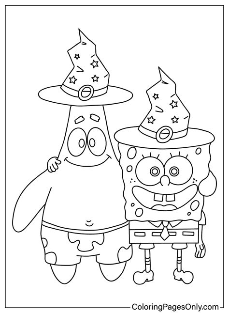 Spongebob And Patrick Coloring Pages - Molon Printable