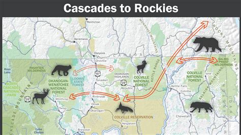 Cascades Mountains Map