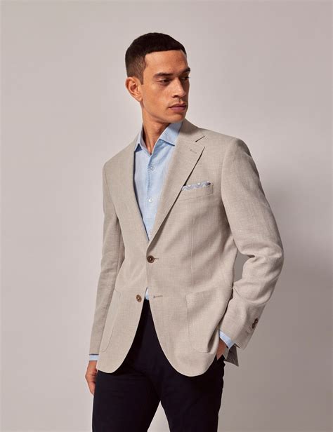 Linen Blazer Men