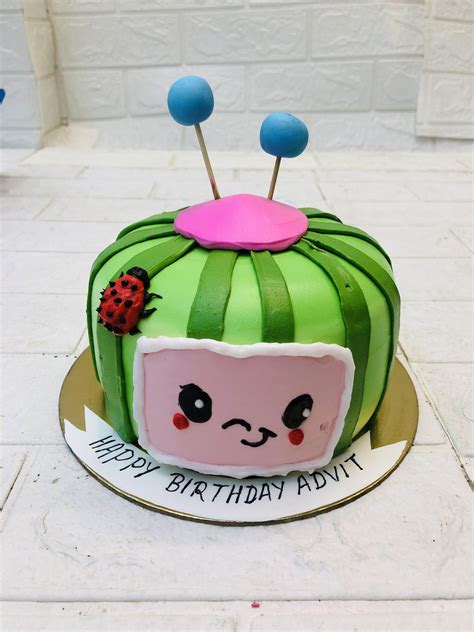 Cocomelon Face Theme Cake – Bento Cakes Noida