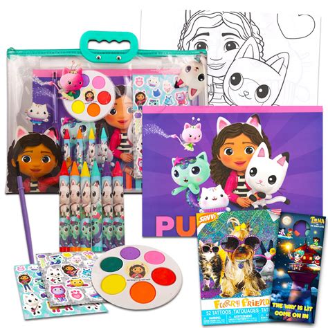 Buy Trends International Gabby's Dollhouse Coloring Set - Bundle with ...