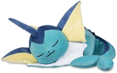 Sleeping Vaporeon Poke Plush 19 7 Vaporeon Poke Plushie Toys ...