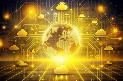 Futuristic information technology 3d render background | Premium AI ...