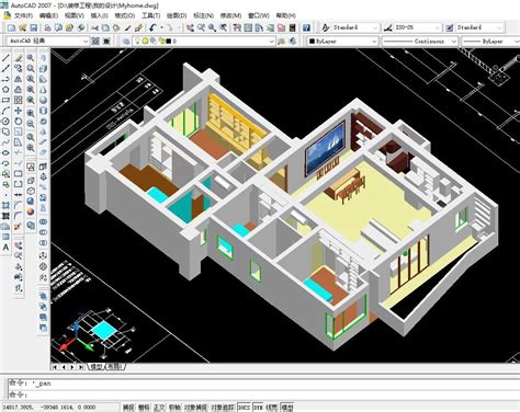 家装CAD图纸[13],美式风格3室2厅CAD施工图全套附效果图-齐生设计职业学校