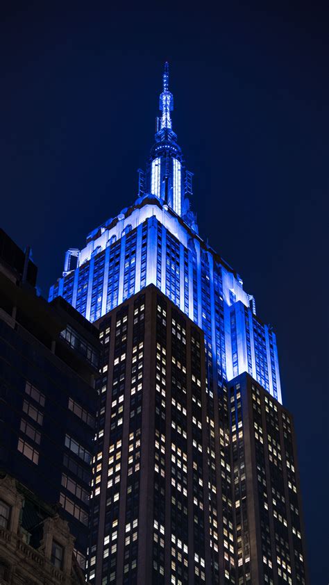 Download wallpaper 2160x3840 empire state building, building ...