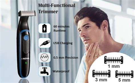 Nova NHT 1093 Professional Body Groomer, 60 mins Runtime (Blue) : Amazon.in
