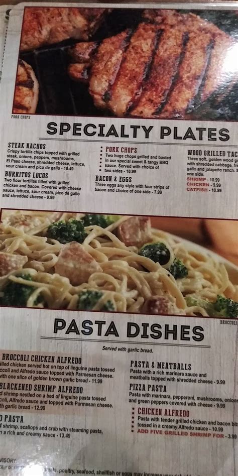 Menu at Black Stallion Steak House Restaurant, Monticello