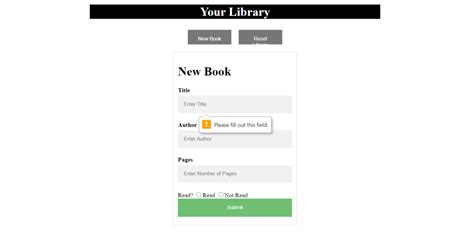 Adding JavaScript to Book Library 的图像结果