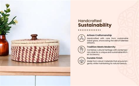 Buy Bhumee Creations Handmade Sabai Grass Box For Roti/chapati/paratha ...
