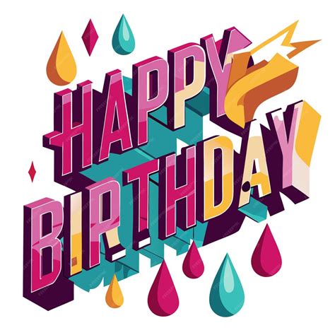 Alles Gute zum Geburtstag Grüße Typographie Vektor-Illustration ...