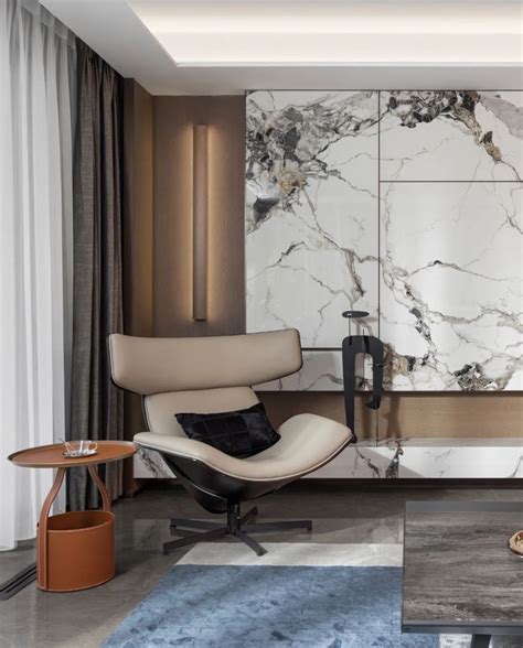 SRD DESIGN | 武汉滨江顶豪「华润·瑞府」四套样板间设计 | Eames lounge chair, Furniture ...