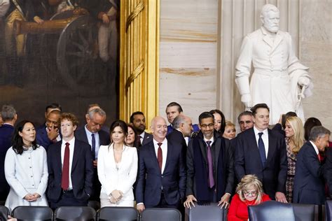 El día en que la oligarquía tecnológica tomó posesión con Donald Trump ...