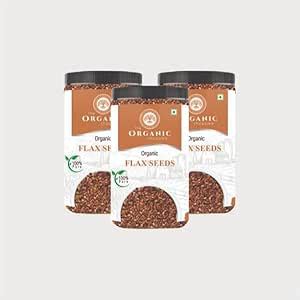 The Organic Shoppee Organic Flax Seeds (300 Gm), Natural Immunity ...
