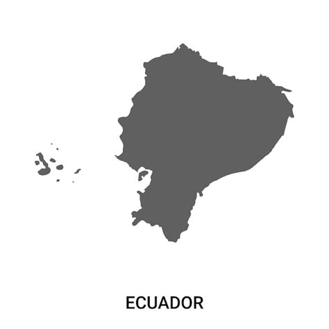 Ecuador map outline | Premium Vector