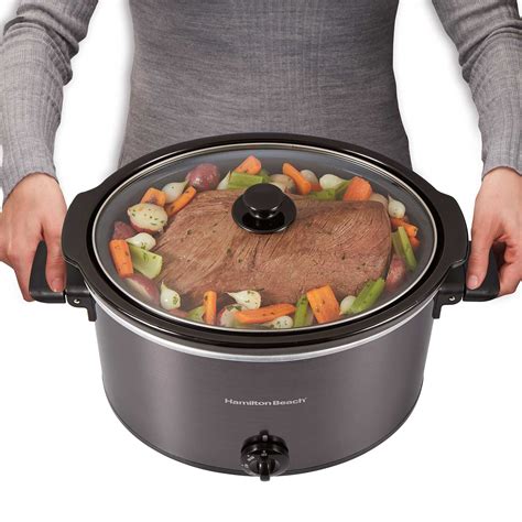 10 Quart Oval Slow Cooker - 33191 | HamiltonBeach.com