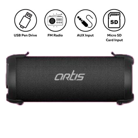 Artis Barrel Bluetooth Speaker With Mic | 16W Output – Elixir Retail