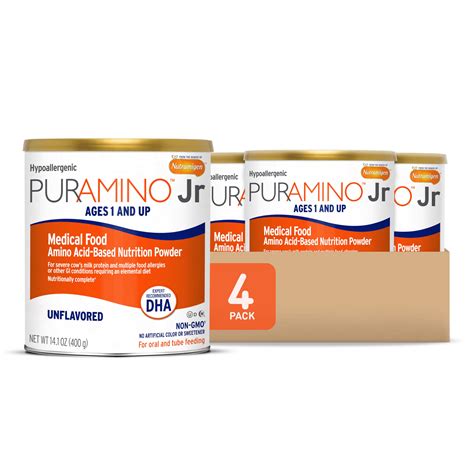 Buy PurAmino Junior Hypoenic Toddler Drink, for Severe Food ies, Omega ...