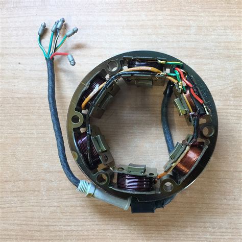 LUCAS STATOR MODEL RM15 ENERGY TRANSFER (ET) 5 WIRE BSA/TRIUMPH 70MM, 2 ...
